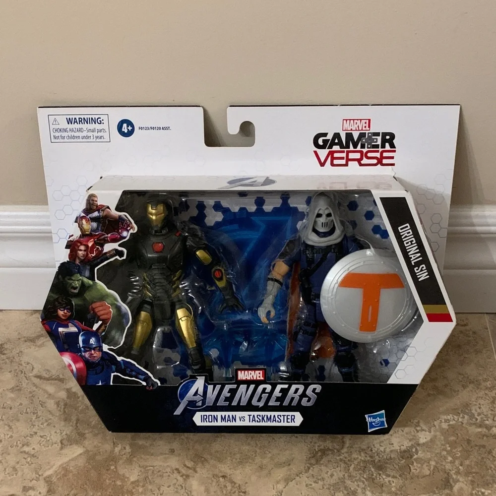 Marvel Gamerverse Avengers Iron Man and Taskmaster Figures NEW Original Sun - Picture 1 of 12